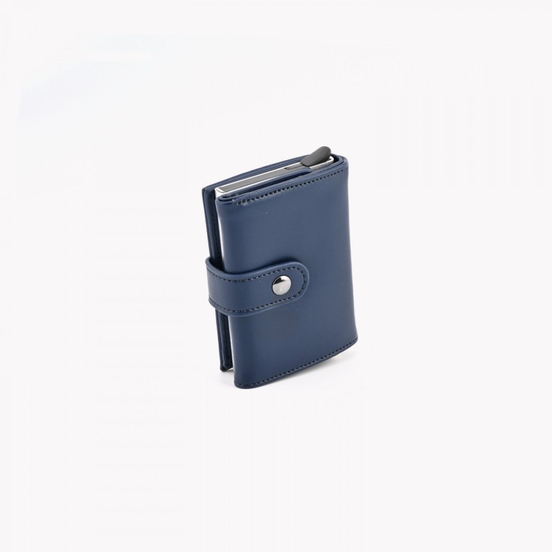 Portacarte RFID StarHide Uomo &ndash; Sottile Pieghevole In Vera Pelle Nera &ndash; Bloccante RFID